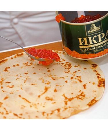 Buy Tsar's House Gorbusha Salmon Caviar Classic 500g Can | Premium Red Caviar - International Shipping Available - Buy Online on SooperMarket.com