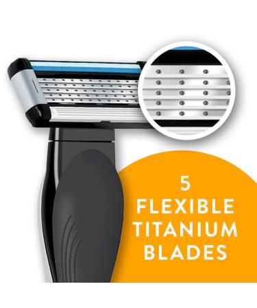 BIC US 5-Blade Unisex Shaving Razor - Smooth Close Shave for Men & Women | 12 Cartridges Included - International Shipping Available - Buy Online on SooperMarket.com
