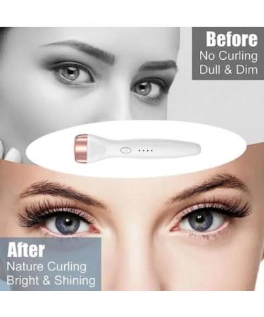FYOBOT 5D Push Heated Eyelash Curler 3 Modes Electric Eyelashes Eyelash Grafting Long Lasting Makeup Tool Hot Viewer Black - Buy Online on SooperMarket.com