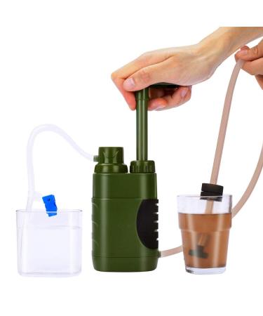 Lixada 5000L Camping Water Filter - Survival Water Filter Pump with Storage Bag for Emergency Drinking Water | Travel & Fishing Essentials - Buy Online on SooperMarket.com