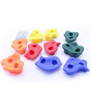 TRIZAND Climbing Holds - 10 Heavy-Duty Climbing Stones (Up to 150 kg) with Fastening Material - Perfect for Home Wall or Gym - Buy Online on SooperMarket.com