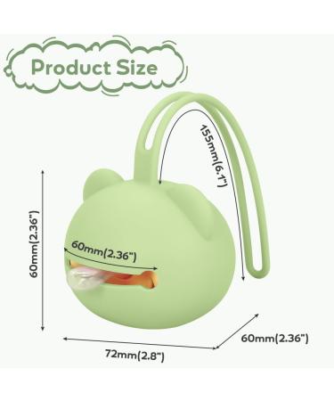 Shop Airfish Silicone Pacifier Box 2 Pack - BPA-Free Baby Bear Pacifier Holder & Travel Case in Blue & Green - Buy Online on SooperMarket.com