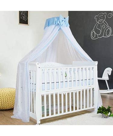 JOYLIFE Baby Toddler Bed Crib Dome Canopy Netting - Blue | Protects Against Insects and Mosquitoes - Buy Online on SooperMarket.com