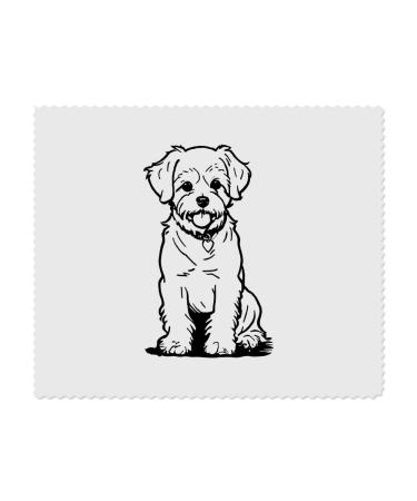 2 x Microfiber Cleaning Cloths "Maltese Dog" (LC00026485)
