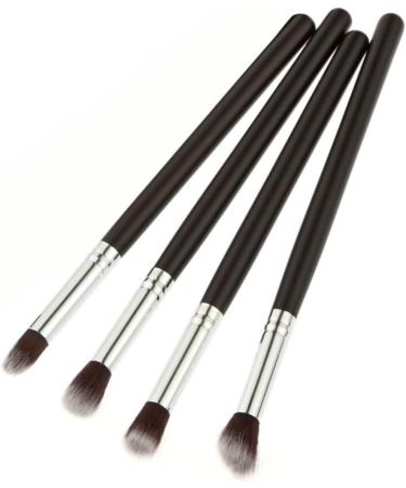 PLAFOPE 4pcs Set Eye Make-up Brush Kit Makeup Tool Eye Shadow Brushes Theive Cosmetics Lip Scruber Black - Buy Online on SooperMarket.com