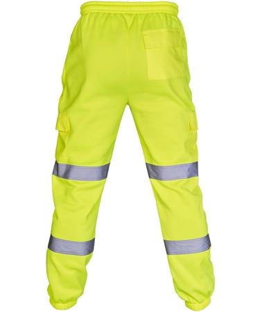 Ronony Men's Reflective Training Trousers | Lightweight Gym & Jogging Pants | Cargo Style Fitness & Leisure Wear in Green - Buy Online on SooperMarket.com