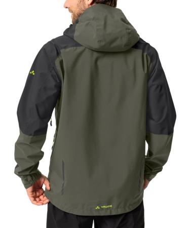 VAUDE Men's Moab Rain Jacket S - Lightweight Khaki Waterproof Jacket for Men | International Shipping Available - Buy Online on SooperMarket.com