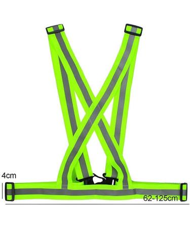 Adjustable High Visibility Reflector Vest for Biking & Jogging | Safety Vest with Strap Bracelet for Men & Women - Buy Online on SooperMarket.com