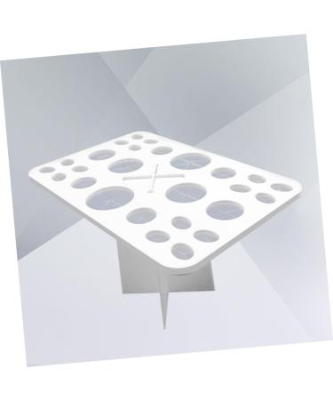 Beavorty Cosmetics Brush Organizer | 26 Makeup Brush Storage Tools | Air Drying Rack & Holder | White Cosmetic Box for Beauty Essentials - Buy Online on SooperMarket.com
