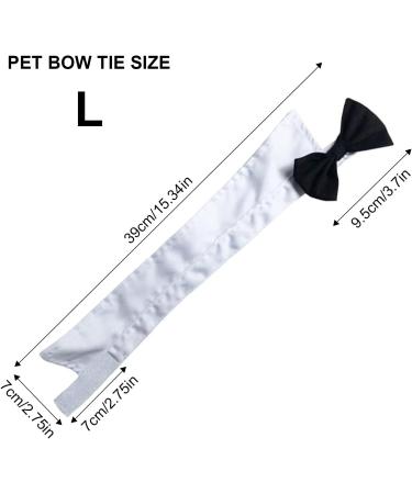 Formal Pets Bowtie Dog Cat Pets Adjustable Bow Tie and Collar Cats Puppy Grooming Ties Party Accessories Adjustable Pets Dog Cat Bow Tie Pet Costume Necktie Collar for Medium Large Boy Dog L (Pack of 1) - Buy Online on SooperMarket.com