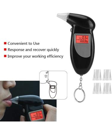 Breathalyzers At Home Breathalyzer Keychain Breathalyzer Alcohol Tester Breathalyzer Portable LCD Digital Display Breath Alcohol Tester Alcohol Analyzer with Backlight Accurate Measurement - Buy Online on SooperMarket.com