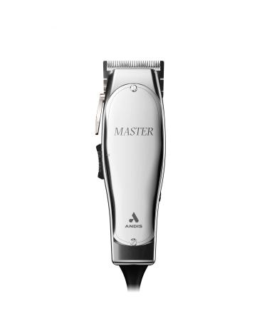Andis 01815 Professional Master Adjustable Blade Hair Trimmer, Carbon Steel T-Blade - Silver