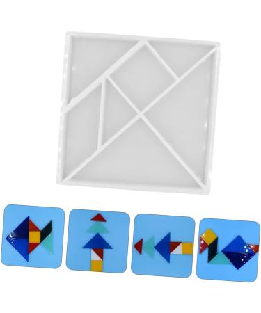 STOBOK DIY Crystal Epoxy Mold 2 Pcs Tangram Mold Model Crystal Epoxy Silica Gel Hand Mold As Shownx2pcs 11.5X11.5CMx2pcs - Buy Online on SooperMarket.com