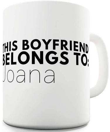 Berry Prints 11 OZ This Boyfriend Belongs to Personalised Coffee Mugs for Tea Hot Chocolate - Ceramic Cups for Valentine Birthday Gift Home and Office