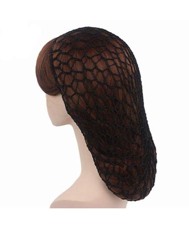 Egurs 2 Pieces Night Sleep Cap Hair Net Elastic Knitted Sleep Head Cover Wig Cap for Women Girls