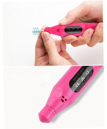 POPETPOP Portable Nail Drill Nail File Drill Portable Nail Polishing Machine Nail Drill Machine Professional Acrylic Gel Tool Acrylic Nails Tools Nails Gel Electric Tools Sander Manicure 13.8*2.8cm Rosy - Buy Online on SooperMarket.com