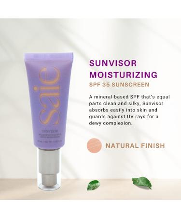 Saie Sunvisor SPF 35 Sheer Moisturizer 1.35 oz - Broad Spectrum Sun Protection - Buy Online on SooperMarket.com