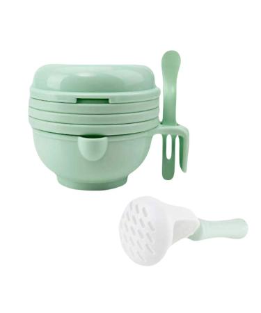 Toddmomy Mash and Serve Bowl Baby Food Maker Masher Portable Baby Food Feeder Processor Smasher Vegetables Fruit Ricer Grinder Tool
