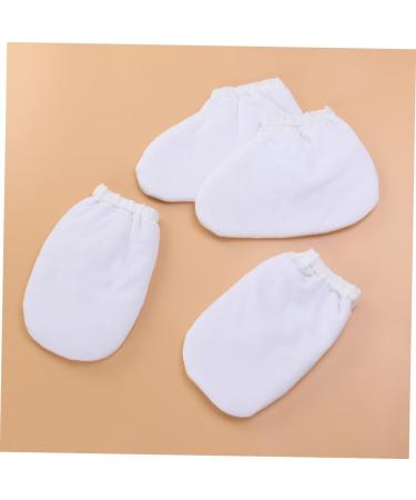FOMIYES 2 Pairs Spa Gloves Bath Treatment Mitt Insulated Gloves Hand Treatment Mitts Paraffin Wax Gloves Foot Spa Cover Cosmetic Hand Wax White - Buy Online on SooperMarket.com