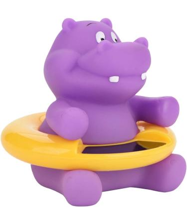 Water Temperature Compact Floatable Infant Bath Thermometer LED Display Baby Time Thermometer Bath Tub for Baby(Purple hippopotamus) - Buy Online on SooperMarket.com