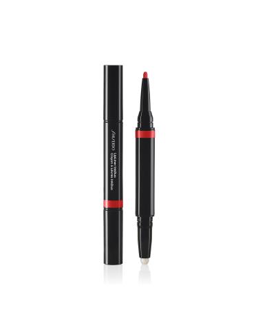 Shiseido LipLiner InkDuo (Prime + Line) Poppy 07 - Primes & Shades Lips for Long-Lasting 8-Hour Wear - Minimizes the Look of Fine Lines & Unevenness - Non-Drying Formula Poppy - 07