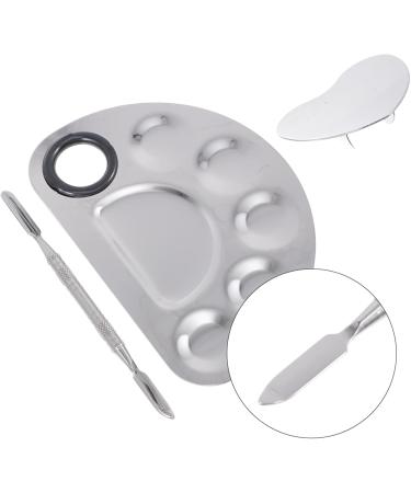 minkissy 1 Set Palette Nail Paint Display Boards Manicure Art Tools Manicure Display Boards Manicure Paint Trays Nail Display Racks Nail Art Tools Nail Polish Mixed Board Stainless Steel 12.5X9.5X1.5CM Silver - Buy Online on SooperMarket.com