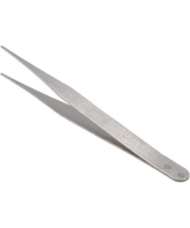 Buy (R) Stainless Steel Pointed Straight Tweezers 4.5 - Durable Silver Tweezers for Precision - International Shipping Available - Buy Online on SooperMarket.com