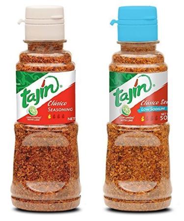 Tajin Seasoning Regular and Low Sodium Bundle (5 oz each) by Tajin