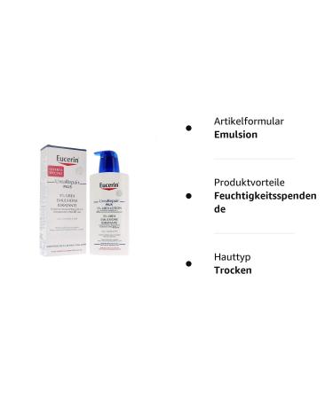 Eucerin Urea Repair Plus 5% Urea Hydrating Emulsion 400ml | Intense Moisturizer for Dry Skin - International Shipping - Buy Online on SooperMarket.com