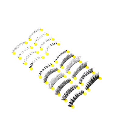 Beavorty 10 Pairs natural eyelashes fake lashes cross eyelashes fake eyelash false eyelash Japanese
