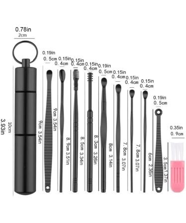 10-Piece Ear Pick Cleansing Tool Set with Storage Box - Earwax Removal Kit with Cleaning Brush - Buy Online on SooperMarket.com