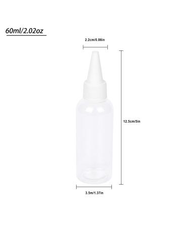 Buy TRENDBOX 2oz Clear Plastic Bottles for Hair Oils - BPA-Free Twist Top Cap 6 Pack with Labels | Ideal for Liquids - International Shipping Available - Buy Online on SooperMarket.com