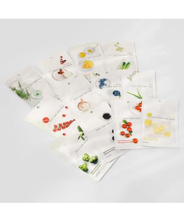 Buy Eunyul Daily Care Broccoli Face Mask Pack - 10 Vegan Tencel Masks | Hypoallergenic Korean Skincare for Healthy Skin - Buy Online on SooperMarket.com