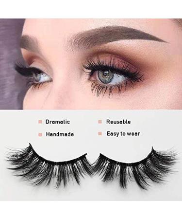 Jane Choi 3D Reusable False Eyelashes - 4 Pairs Handmade Dramatic Lashes with Eyelash Clip (G107) | Long & Thick Makeup Extension - Buy Online on SooperMarket.com
