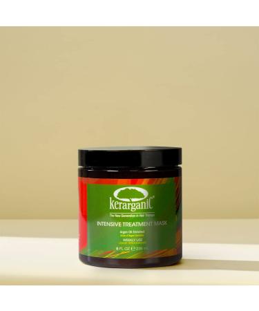 KERARGANIC Intensive Treatment Mask Argan Oil Enriched Keratin Hair Repair Treatment  8oz
