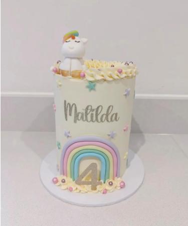 SugArt Unicorn Edible Cake Toppers | Handmade Animal Cake Decorations for Birthdays Easter Decorations or Baby Showers | Perfect on Fondant Butter Cream & Icing Sugar Cakes | Contains Food Colors - Buy Online on SooperMarket.com
