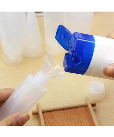 18 Pack 30ml TSA Approved Squeeze Bottles for Liquids - Travel Size Makeup Toiletry Containers with Flip Caps - Leak-Proof Refillable Cosmetic Bottles - Buy Online on SooperMarket.com