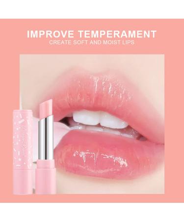 3Pcs Color Changing Lipstick Set All-Day Moisturizing Lip Care - Pink Nude Tinted Lip Balm Tube for Girls and Women - Makeup Gift Set - Buy Online on SooperMarket.com