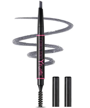 Grey Eyebrow Pencil for Older Women, Yfulfill Grey Eye Brow pencil for older women, Taupe Eyebrow Pencil for Gray Hair #4 Grey