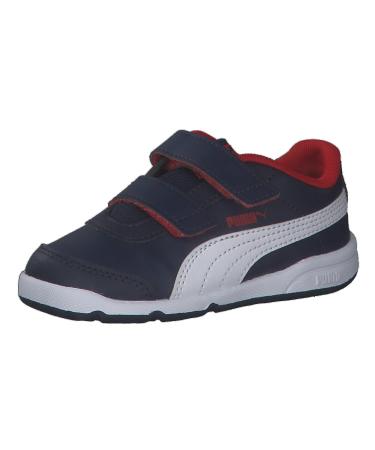 PUMA Kids Stepfleex 2 Sl Ve V Ps Trainers 1.5 UK Child Peacoat Puma White Flame Scarlet