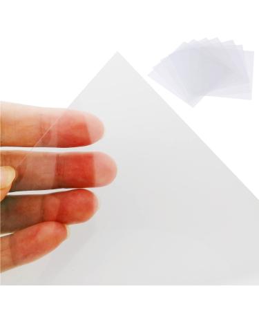 BANLTRE 12 Pieces 6 mil Blank Template Material Stencils Mylar for Cutting Paper Clear Transparency Sheet 12  12 inch (12-6 mil)