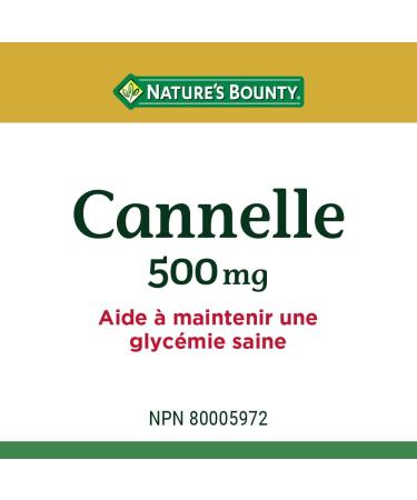Nature's Bounty Cinnamon 500mg Pills and Herbal Health Supplement Helps Maintain Blood Sugar Levels 100 Capsules & Chromium Supplement Helps Metabolize Carbohydrates and Fats 200mcg 100 Tablets - Buy Online on SooperMarket.com