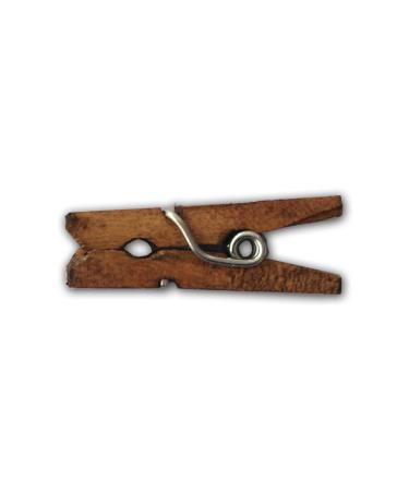 LWR CRAFTS Wooden Mini Clothespins 100 Per Pack 1 2.5cm (Jacobean)