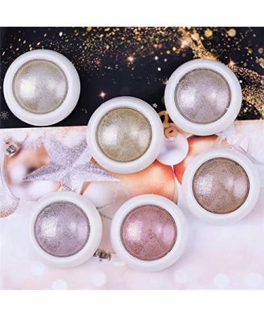 6 Box Rose Gold Chrome Nail Powder Set with Glitter, Metallic Finish for DIY Nail Art - Includes 6 Eyeshadow Sticks - Buy Online on SooperMarket.com