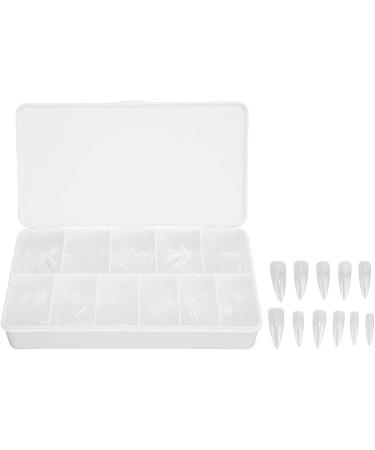 Long Clear Fake Nails Set Ultra Thin Breathable ABS Material Suitable for Acrylic Nails Dip Powder and Gel Polish 550 Pieces for Nail Salon Home DIY Weddings Halloween - Buy Online on SooperMarket.com