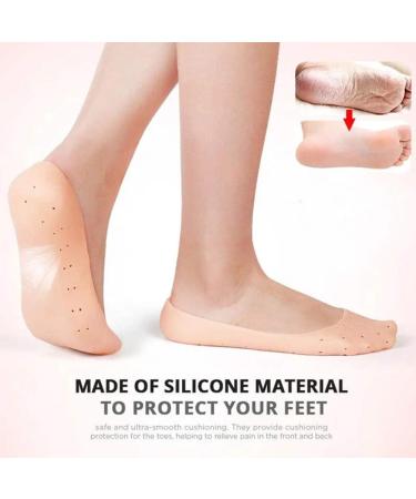 KKPLZZ Moisturizing Silicone Socks | Soft Gel Socks for Cracked Foot Care & Protection | Full Foot Moisture Treatment - Buy Online on SooperMarket.com