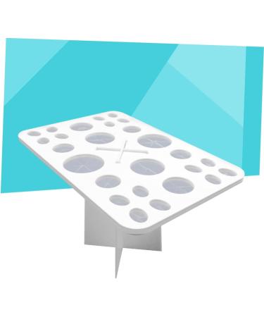 Beavorty Cosmetics Brush Organizer | 26 Makeup Brush Storage Tools | Air Drying Rack & Holder | White Cosmetic Box for Beauty Essentials - Buy Online on SooperMarket.com