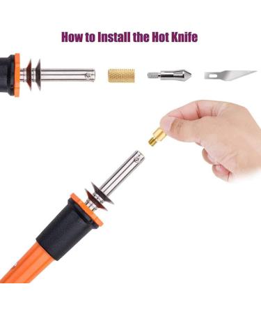Handheld Electric Hot Cutter  Heat Cutting Tool with 10 Blades Accessories  Multipurpose Stencil Cutter for Cutting Carving Soft Thin Styrofoam Foam  Cloth  Plastic Board  Wood Guffman - Buy Online on SooperMarket.com