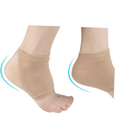 Healeved 1 Pair Heel Anti-Crack Socks Silicone Heel Pads for Plantar (Khaki) Plantar Heel Cup Heel Socks for Cracked Feet Dry Heels Socks Sleeve Breathable Men and Women Size 1 - Buy Online on SooperMarket.com