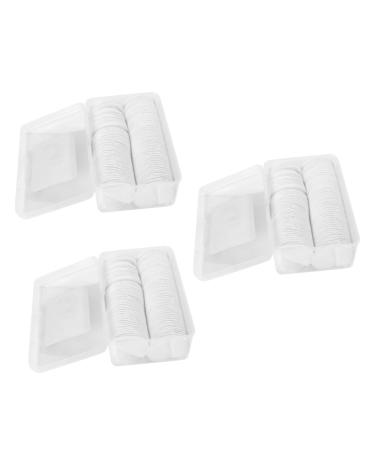 FRCOLOR 300 Pcs Cotton Pads for Face Cosmetic Cotton Pads Round Cotton Pads Face Clening Cloth Cosmetic Pads Facial Cotton Pad Face Cleansing Pads Nail Polishes Makeup Pad White Press Edge Whitex3pcs 5*5cmx3pcs